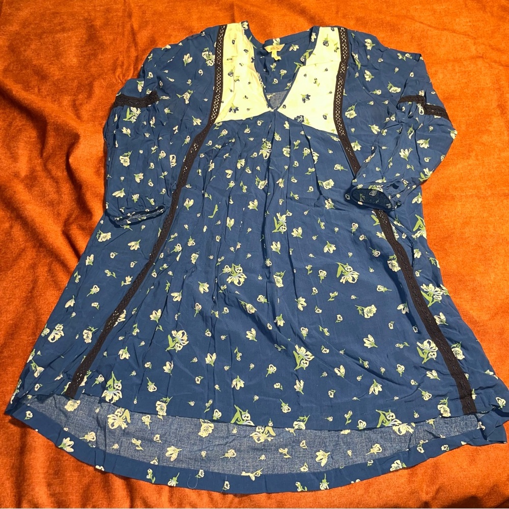Blue Floral Matilda Jane Swing Dress